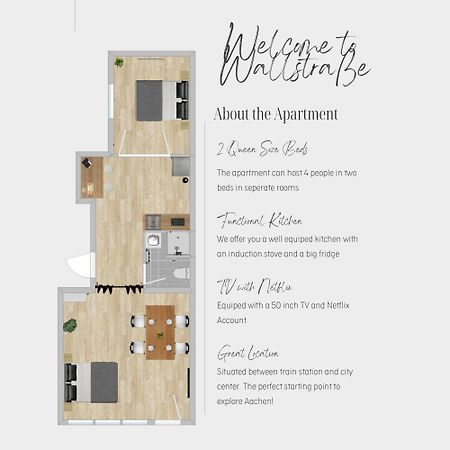 Apartamento Zentral * Stilvoll * Nahe Hbf * Netflix Aquisgrán Exterior foto