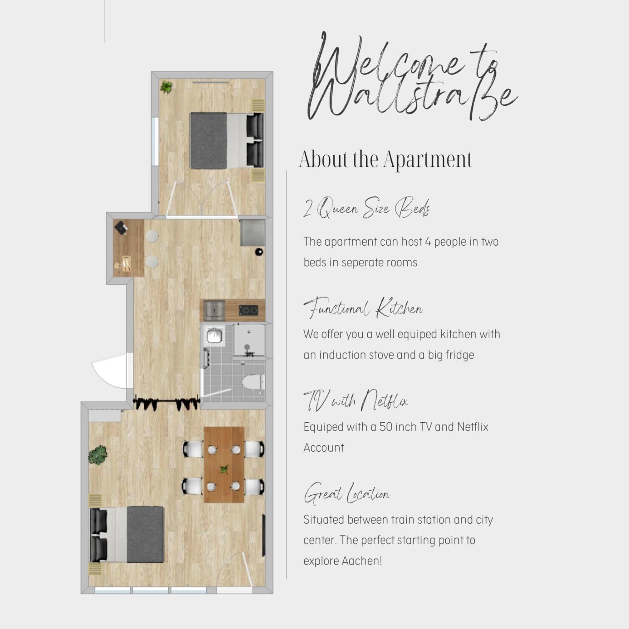Apartamento Zentral * Stilvoll * Nahe Hbf * Netflix Aquisgrán Exterior foto